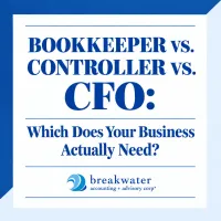 Bookkeeper vs Controller vs CFO Guide Cover